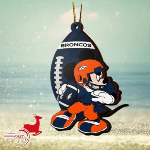 NFL Denver Broncos Mickey Mouse Christmas Ornament 2023 Christmas Tree Decorations