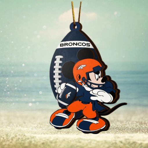 NFL Denver Broncos Mickey Mouse Christmas Ornament