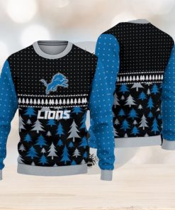 NFL Detroit Lions Christmas Pattern Sport Christmas Ugly Sweater 3D