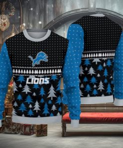 NFL Detroit Lions Christmas Pattern Sport Christmas Ugly Sweater 3D