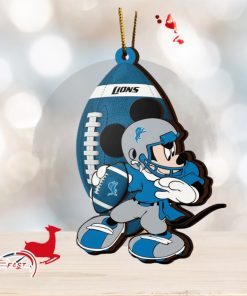 NFL Detroit Lions Mickey Mouse Christmas Ornament 2023 Christmas Tree Decorations