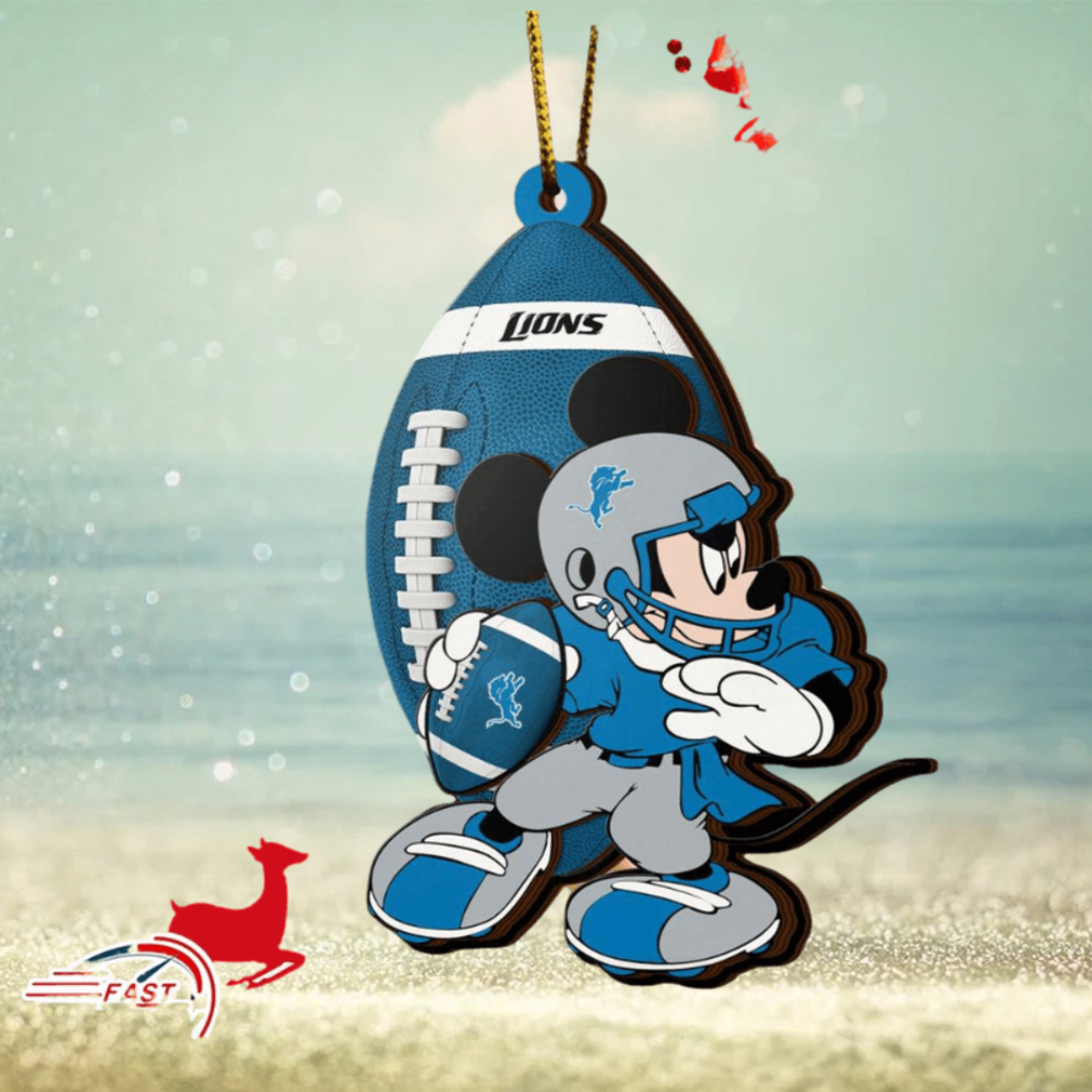 NFL Detroit Lions Mickey Mouse Christmas Ornament 2023 Christmas Tree Decorations NFL Detroit Lions Mickey Mouse Christmas Ornament 2023 Christmas Tree Decorations