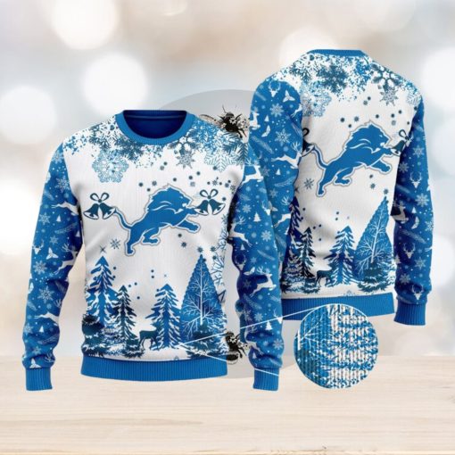 NFL Detroit Lions Special Christmas Ugly Sweater Design