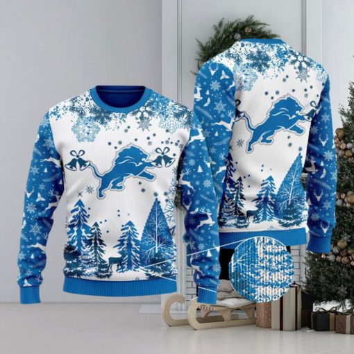 NFL Detroit Lions Special Christmas Ugly Sweater Design