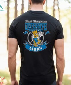 NFL Detroit Lions T Shirt Print Simpsons Nfl Simpsons Tshirt For Fans