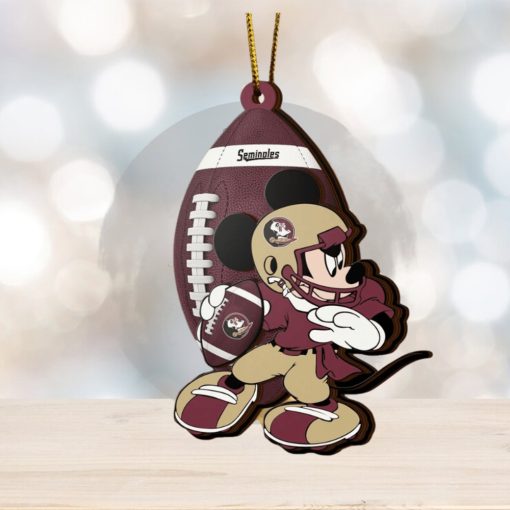 NFL Florida State Seminoles Mickey Mouse Christmas Ornament