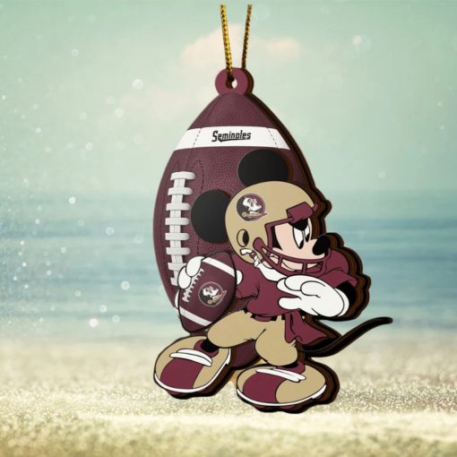 NFL Florida State Seminoles Mickey Mouse Christmas Ornament