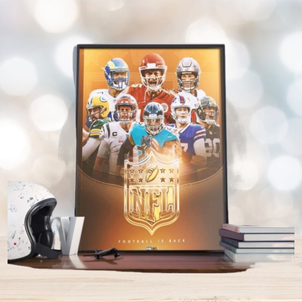 NFL Football Is Back 2023 New Season Poster Canvas NFL Football Is Back 2023 New Season Poster Canvas