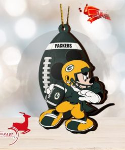 NFL Green Bay Packers Mickey Mouse Christmas Ornament 2023 Christmas Tree Decorations