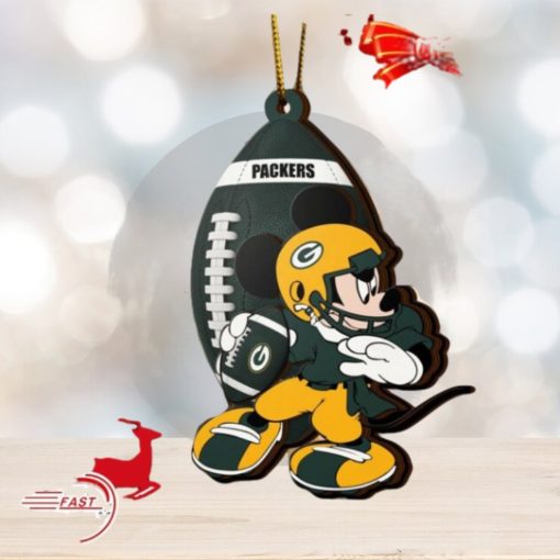 NFL Green Bay Packers Mickey Mouse Christmas Ornament 2023 Christmas Tree Decorations