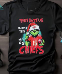 NFL Grinch Christmas They Hate Us Because Ain’t Us Kansas City Chiefs Shirt