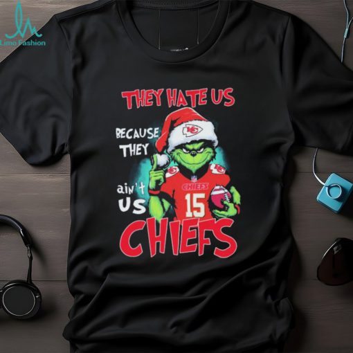NFL Grinch Christmas They Hate Us Because Ain’t Us Kansas City Chiefs Shirt