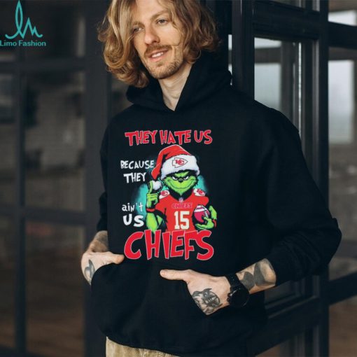 NFL Grinch Christmas They Hate Us Because Ain’t Us Kansas City Chiefs Shirt