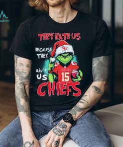 NFL Grinch Christmas They Hate Us Because Ain’t Us Kansas City Chiefs Shirt