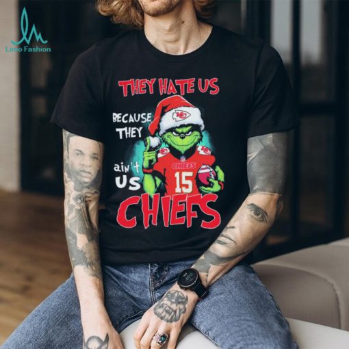 NFL Grinch Christmas They Hate Us Because Ain’t Us Kansas City Chiefs Shirt