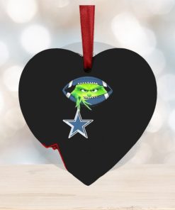 NFL Grinch Hold Dallas Cowboys Football Ornament Custom Name