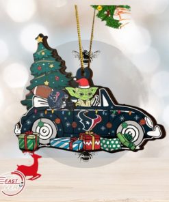 NFL Houston Texans And Baby Yoda Christmas Ornament 2023 Christmas Tree Decorations