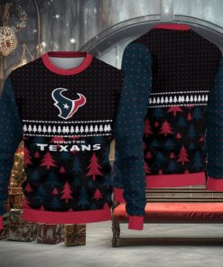 NFL Houston Texans Christmas Pattern V3 Sport Christmas Ugly Sweater 3D