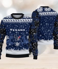 NFL Houston Texans Christmas Reindeer V2 Sport Christmas Ugly Sweater 3D