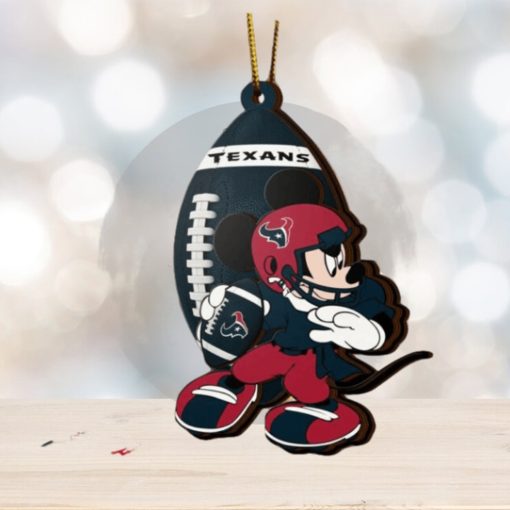 NFL Houston Texans Mickey Mouse Christmas Ornament 2023 Christmas Tree Decorations