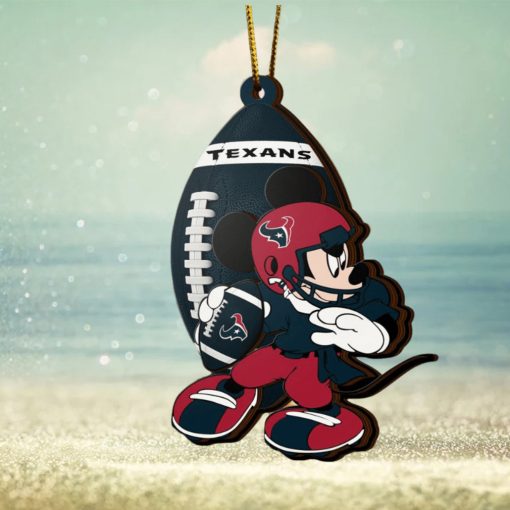 NFL Houston Texans Mickey Mouse Christmas Ornament