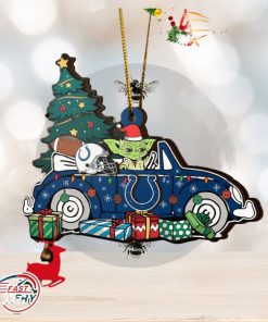 NFL Indianapolis Colts And Baby Yoda Christmas Ornament 2023 Christmas Tree Decorations