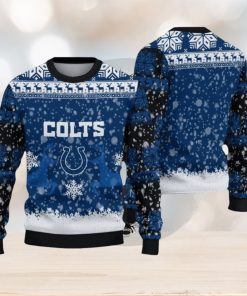 NFL Indianapolis Colts Christmas Reindeer V2 Sport Christmas Ugly Sweater 3D