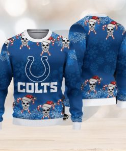 NFL Indianapolis Colts Christmas Skull Sport Christmas Ugly Sweater 3D