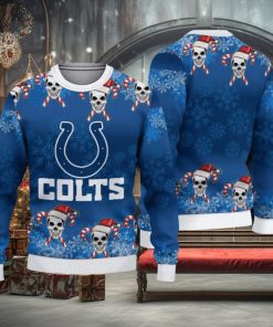 NFL Indianapolis Colts Christmas Skull Sport Christmas Ugly Sweater 3D