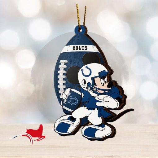 NFL Indianapolis Colts Mickey Mouse Christmas Ornament 2023 Christmas Tree Decorations