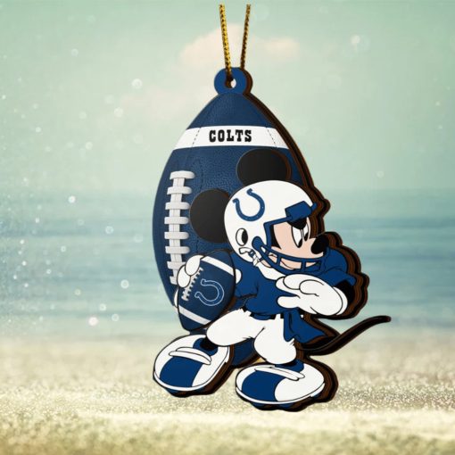 NFL Indianapolis Colts Mickey Mouse Christmas Ornament