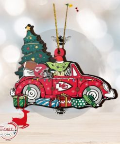 NFL Kansas City Chiefs And Baby Yoda Christmas Ornament 2023 Christmas Tree Decorations