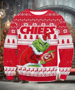 NFL Kansas City Chiefs Grinch AOP Ugly Christmas Sweater Christmas Gift For Men And Women