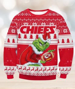 NFL Kansas City Chiefs Grinch Ugly Christmas Sweater Trending Sweater For 2023 Christmas Holidays