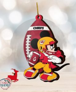 NFL Kansas City Chiefs Mickey Mouse Christmas Ornament 2023 Christmas Tree Decorations