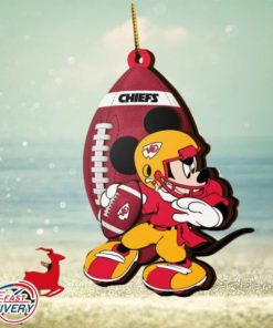 NFL Kansas City Chiefs Mickey Mouse Christmas Ornament 2023 Christmas Tree Decorations