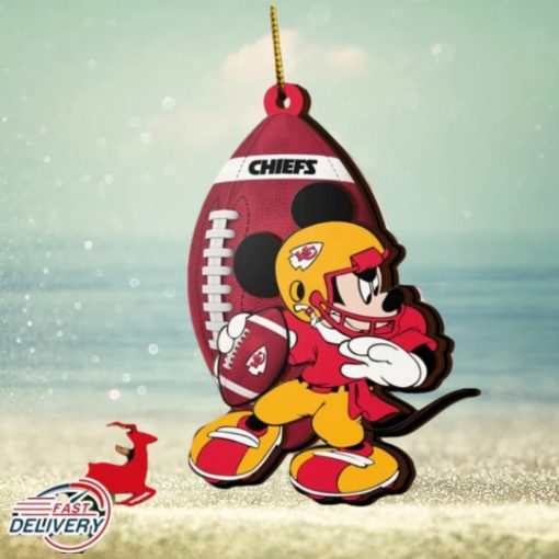 NFL Kansas City Chiefs Mickey Mouse Christmas Ornament 2023 Christmas Tree Decorations