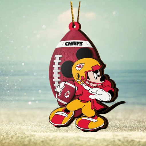 NFL Kansas City Chiefs Mickey Mouse Christmas Ornament