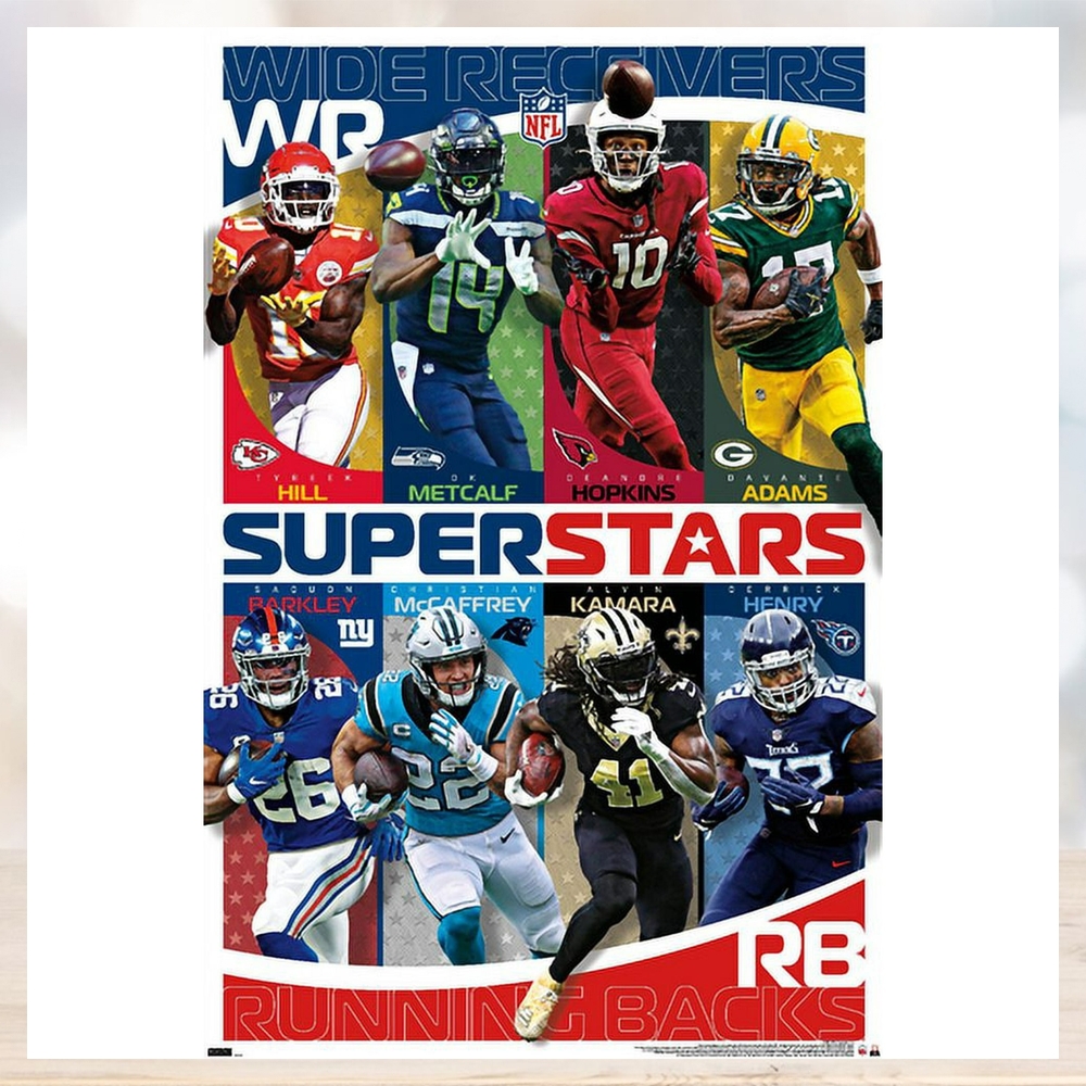 NFL League Superstars 21 Wall Poster NFL League Superstars 21 Wall Poster