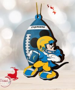 NFL Los Angeles Chargers Mickey Mouse Christmas Ornament 2023 Christmas Tree Decorations