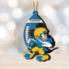 Custom Photo American Football Couple Ornament