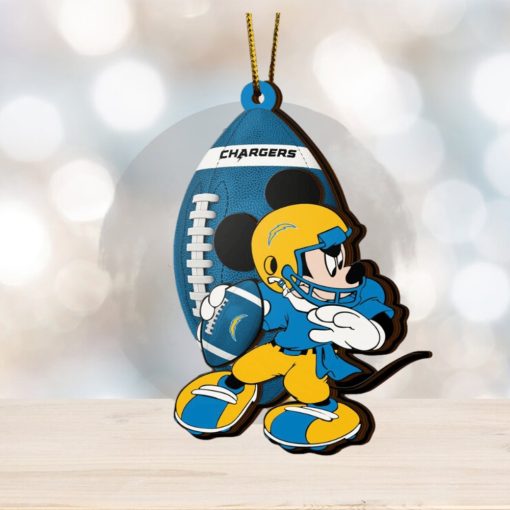 NFL Los Angeles Chargers Mickey Mouse Christmas Ornament