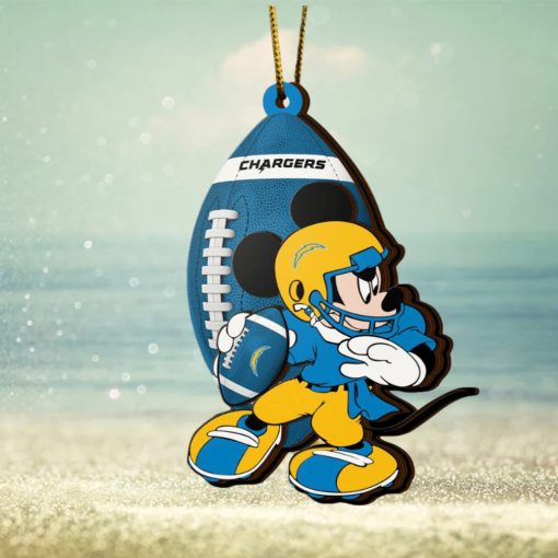 NFL Los Angeles Chargers Mickey Mouse Christmas Ornament