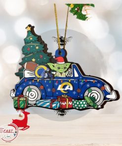 NFL Los Angeles Rams And Baby Yoda Christmas Ornament 2023 Christmas Tree Decorations