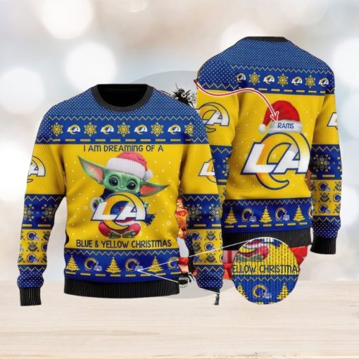 NFL Los Angeles Rams Ugly Christmas Sweater AOP Roast Custom Name