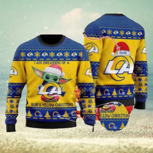 NFL Los Angeles Rams Ugly Christmas Sweater AOP Roast Custom Name