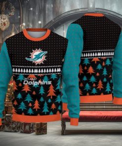 NFL Miami Dolphins Christmas Pattern Sport Christmas Ugly Sweater 3D