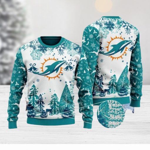 NFL Miami Dolphins Christmas Ugly Sweater Xmax Tree Chistmas For Men And Women