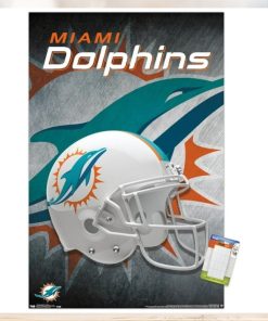 NFL Miami Dolphins Helmet 18 Wall Poster