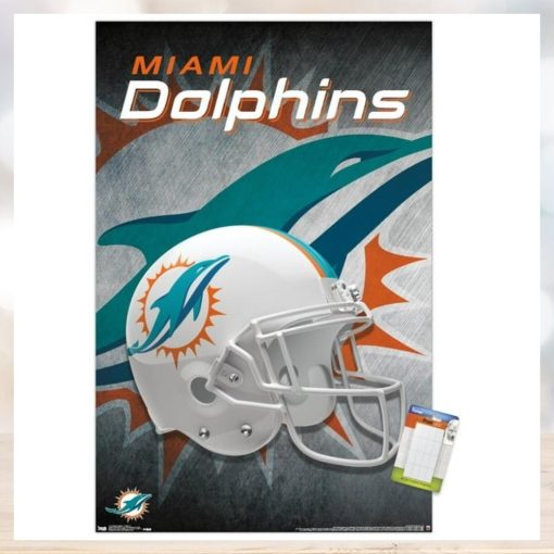 NFL Miami Dolphins   Helmet 18 Wall Poster